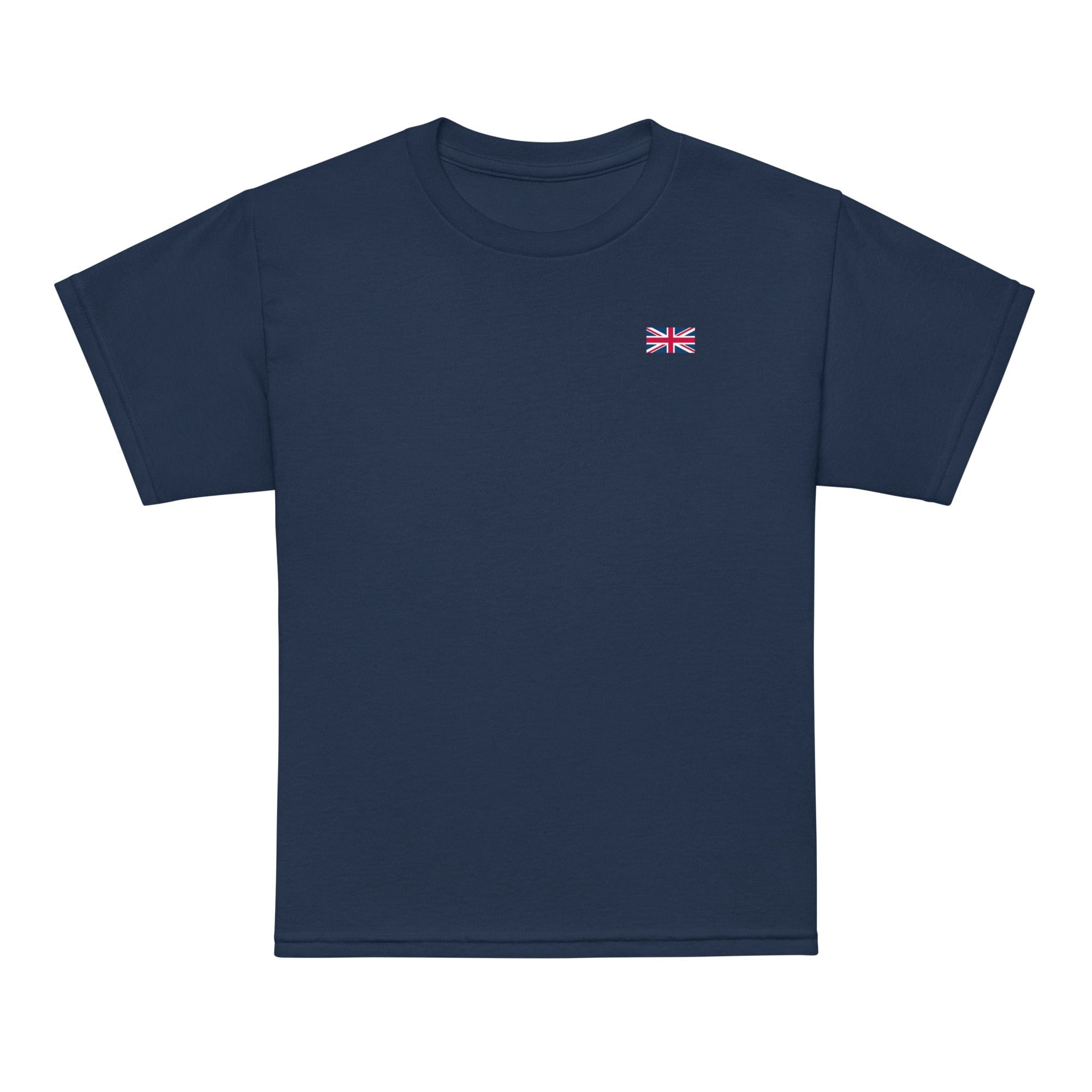 Kids Union Jack T-shirt | Left Chest | Youth Size Navy / XS kids shirts Jolly & Goode