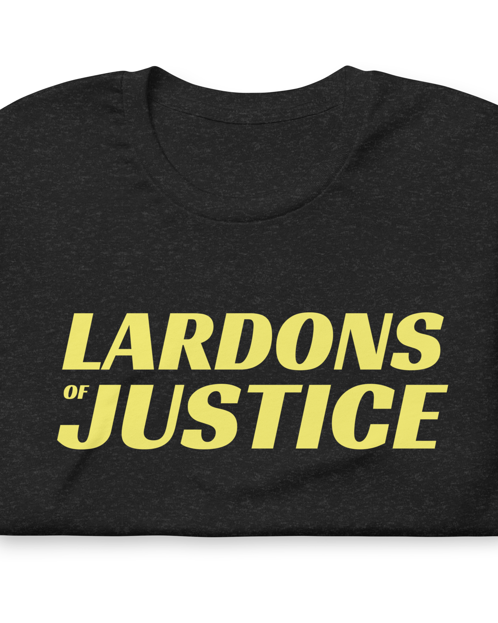 Lardons of Justice T-shirt Black Heather / S Jolly & Goode
