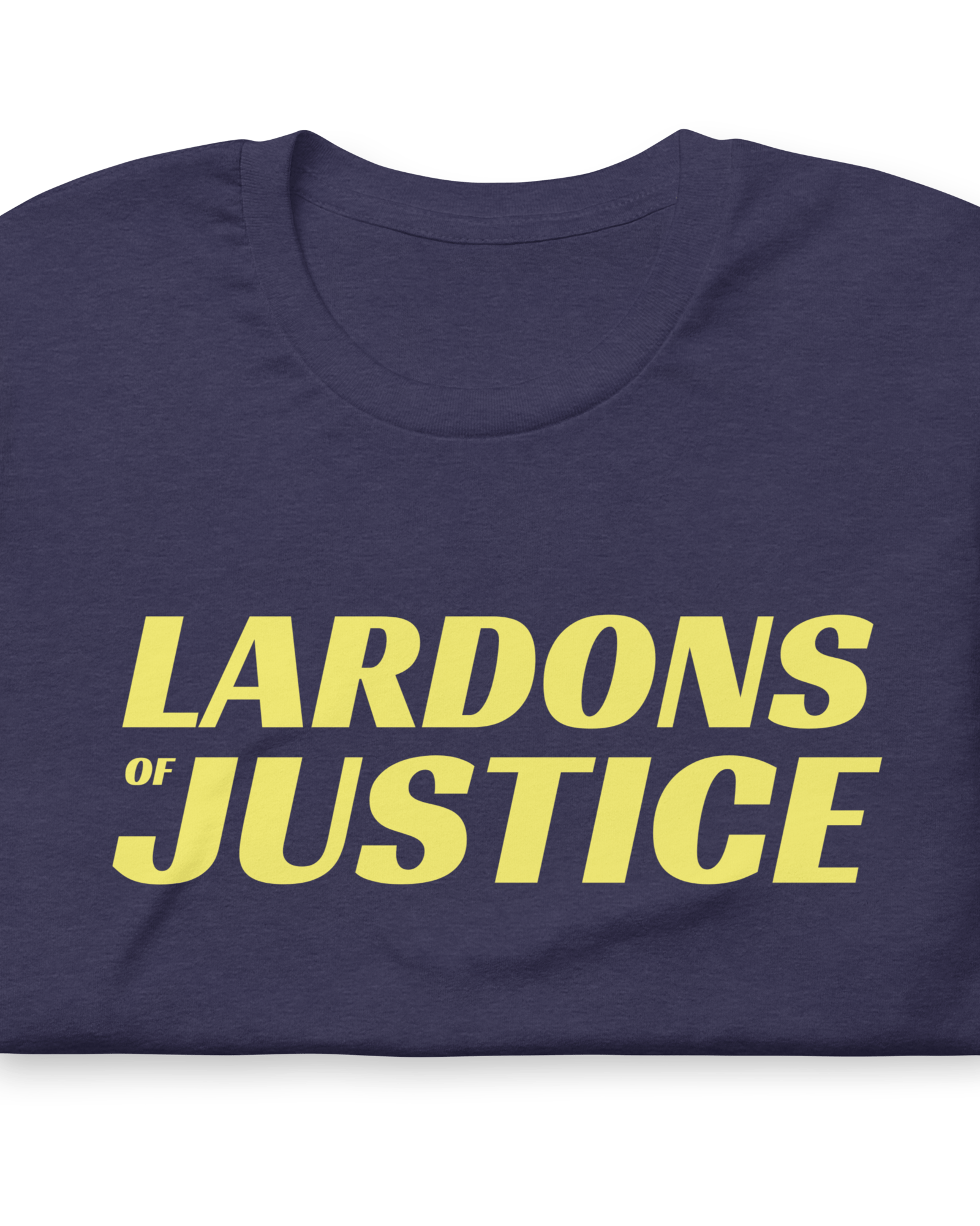 Lardons of Justice T-shirt Heather Midnight Navy / S Jolly & Goode