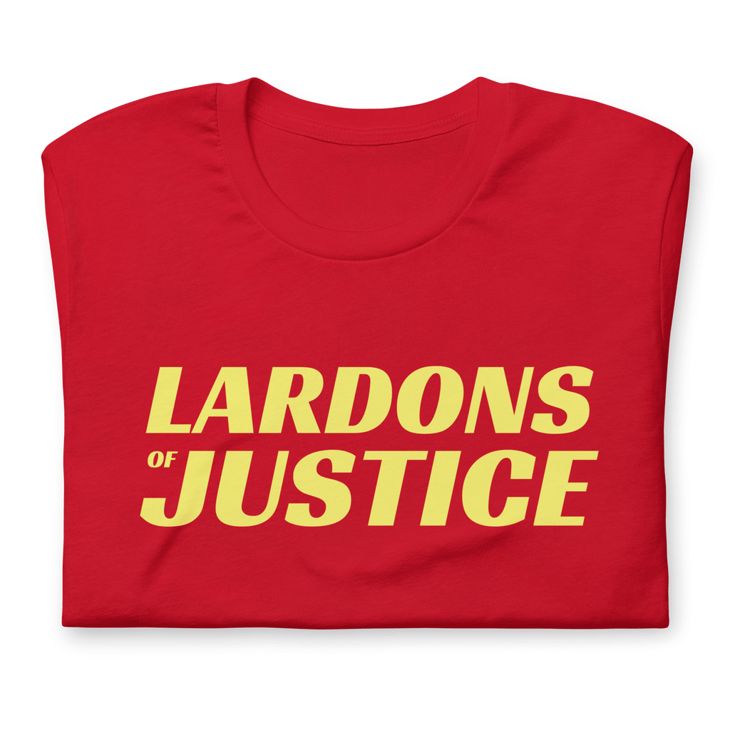 Lardons of Justice T-shirt Red / S Jolly & Goode