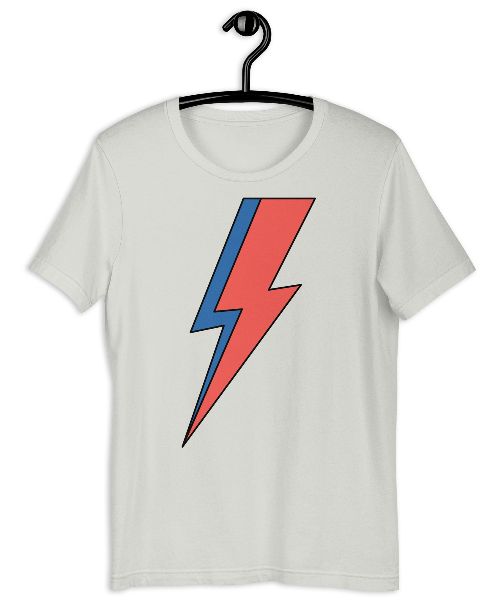 Lightning Bolt T-shirt Silver / S Jolly & Goode