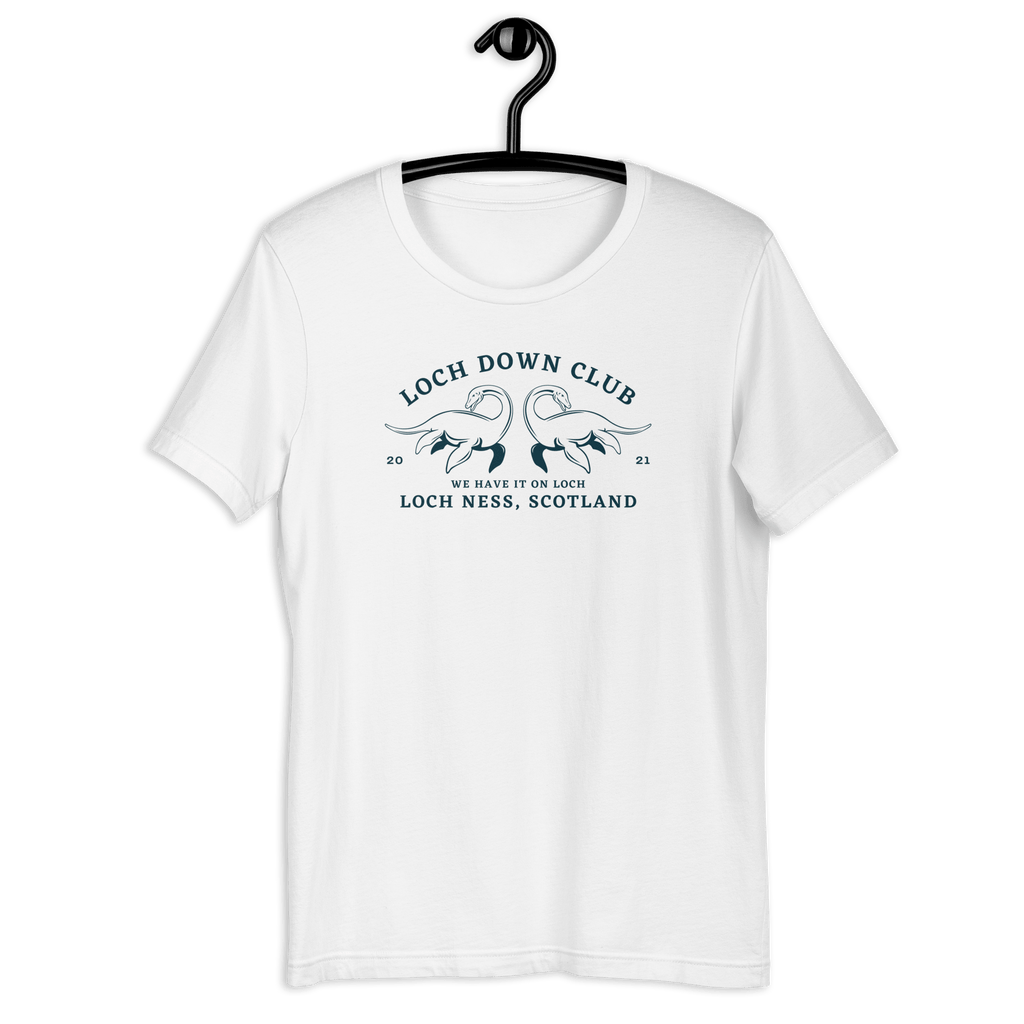 Loch Down Club T-Shirt White / S Shirts & Tops Jolly & Goode