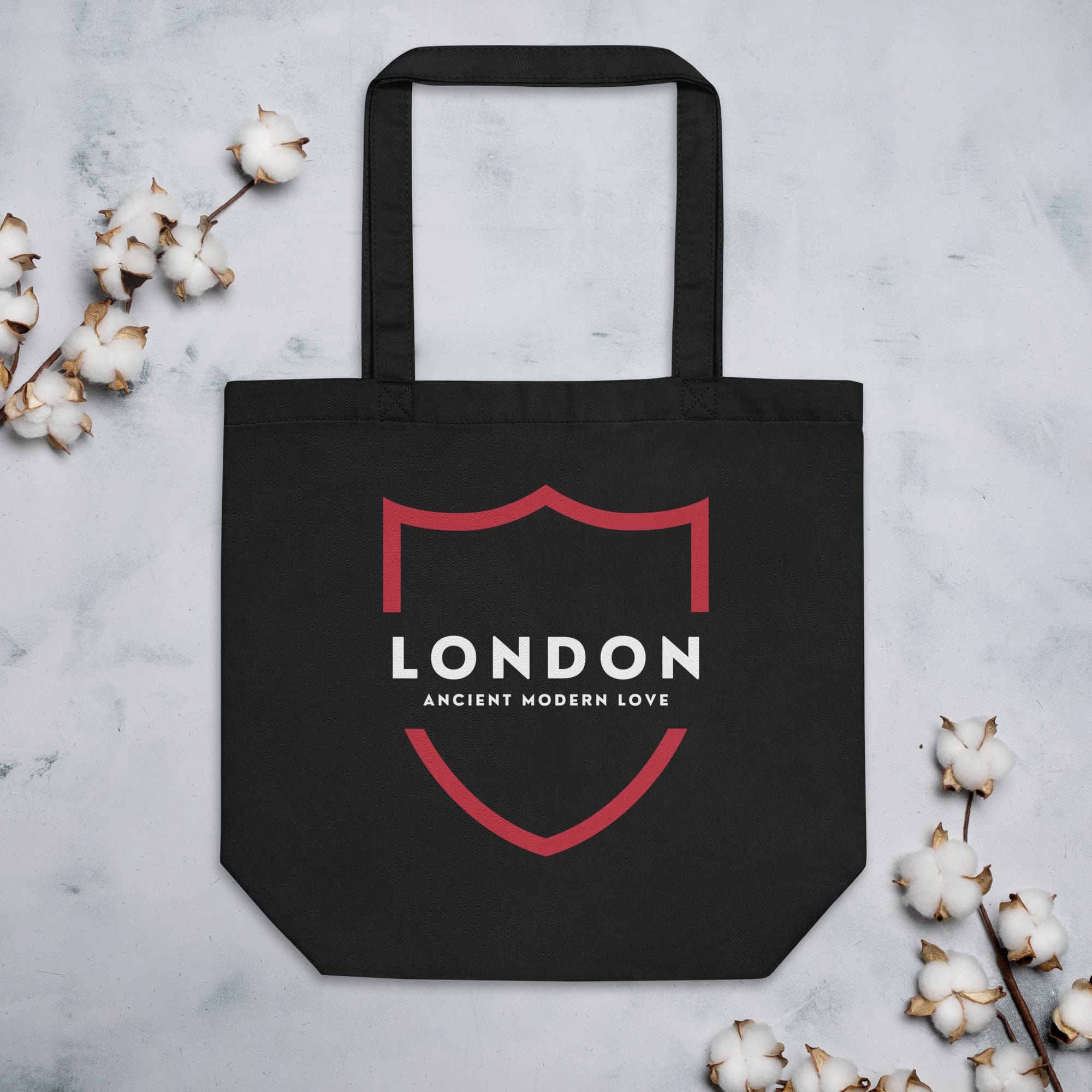 London Ancient Modern Love Tote Bag | Organic Cotton Tote Bag Jolly & Goode