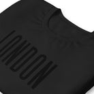 London Black on Black T-shirt | Unisex Fit Shirts & Tops Jolly & Goode