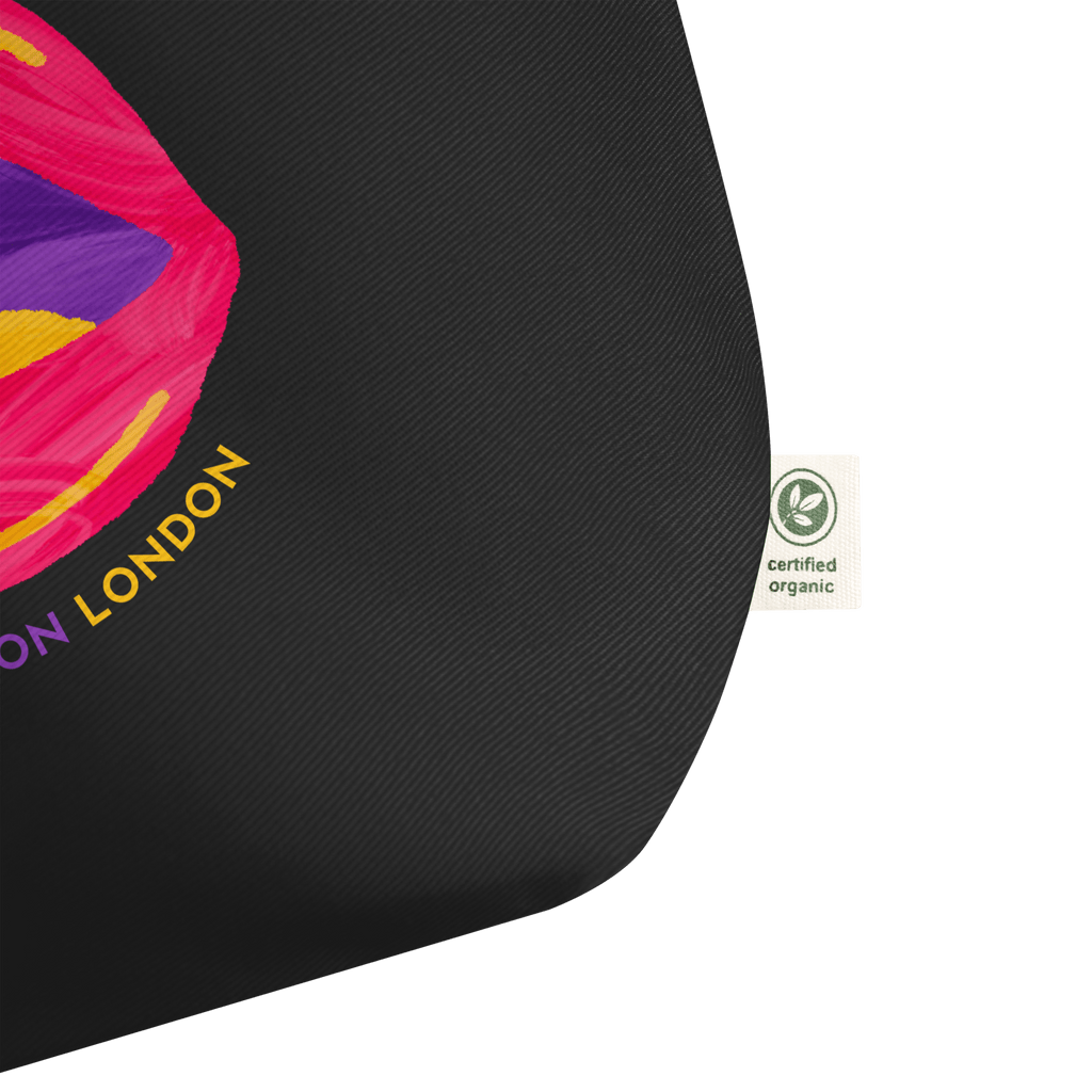 London London London Lips | Large Organic Cotton Tote Bag Jolly & Goode