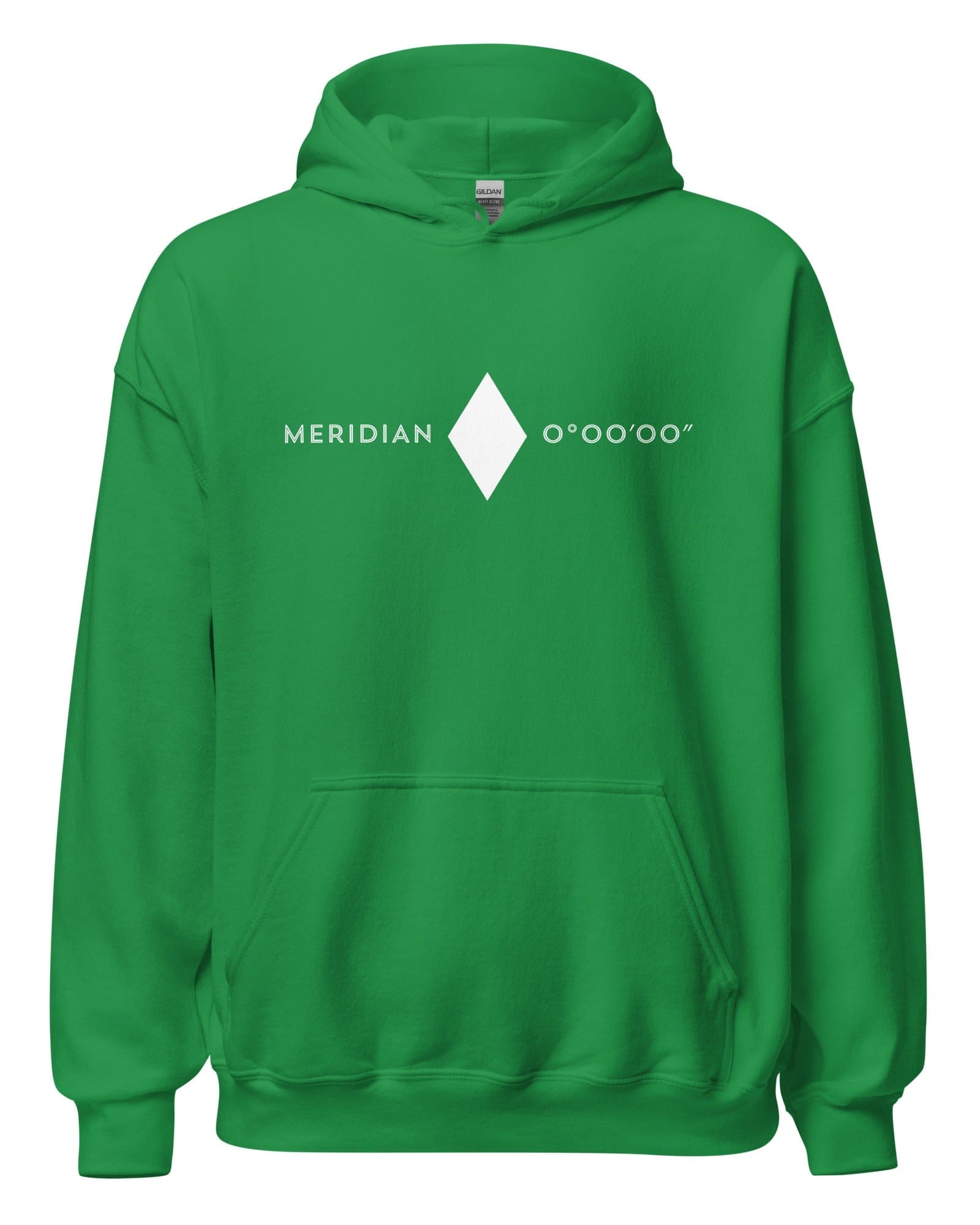 Meridian Hoodie | Greenwich Meridian Irish Green / S Hoodies Jolly & Goode