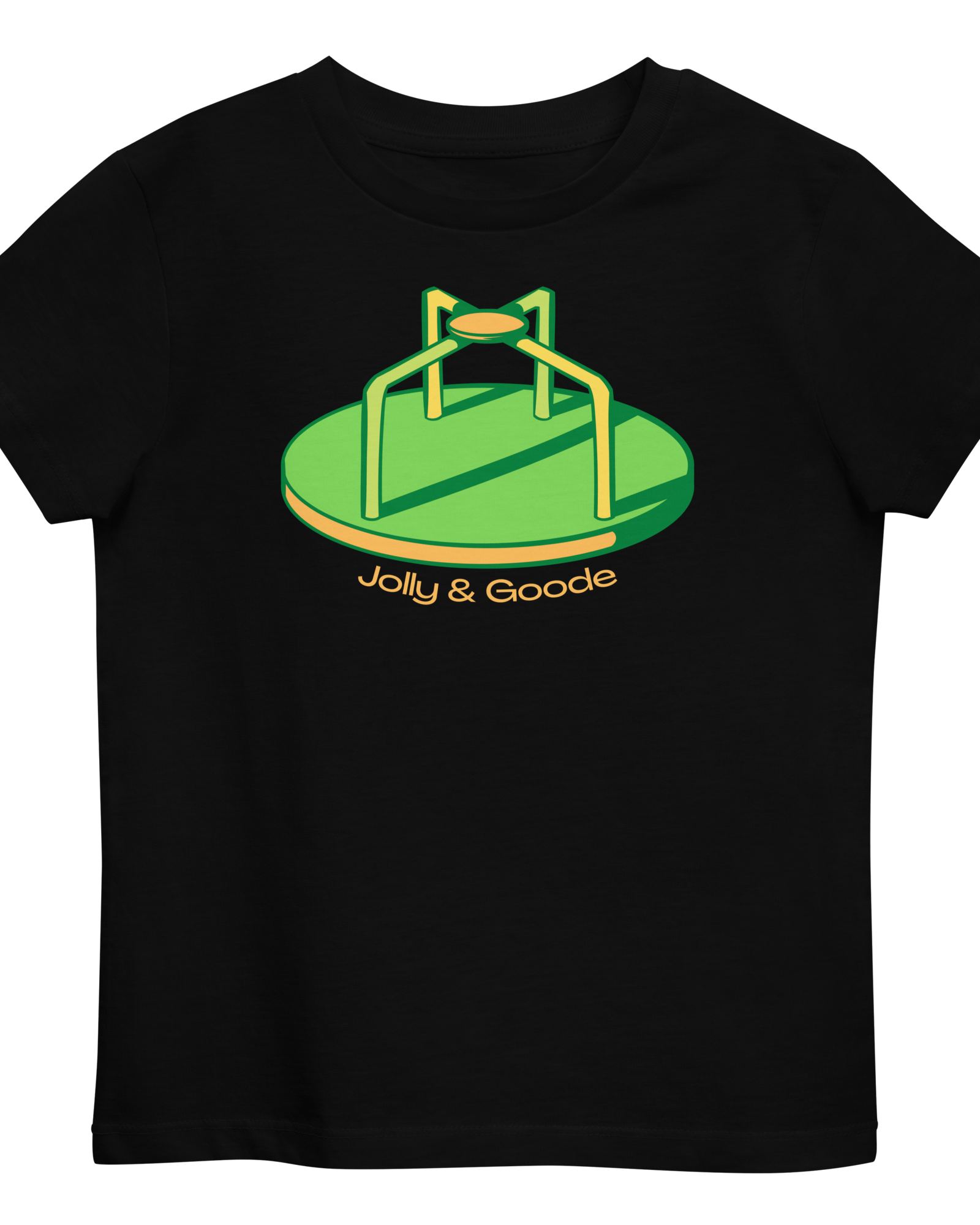 Merry Go Round | Organic Kids T-shirt Black / 3-4 Shirts & Tops Jolly & Goode