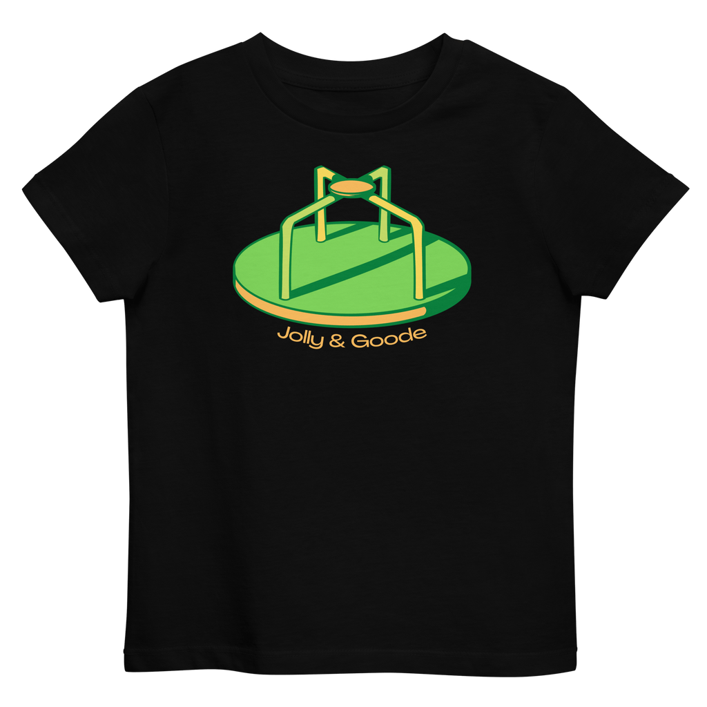 Merry Go Round | Organic Kids T-shirt Black / 3-4 Shirts & Tops Jolly & Goode