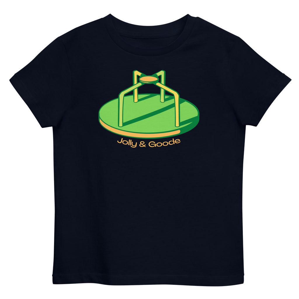 Merry Go Round | Organic Kids T-shirt French Navy / 3-4 Shirts & Tops Jolly & Goode