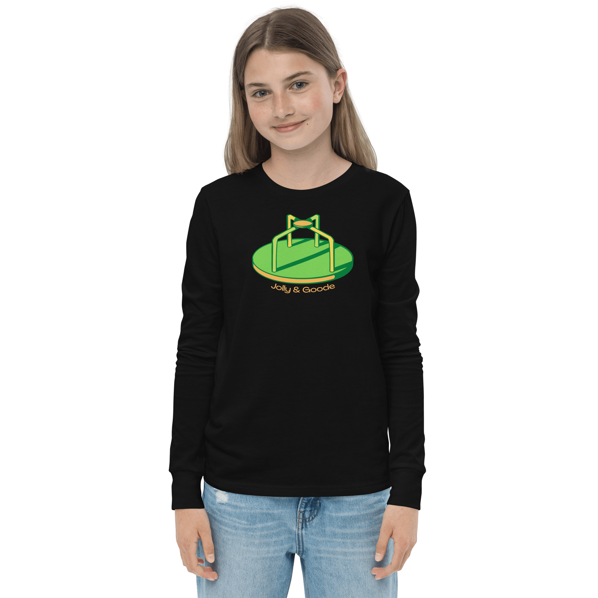 Merry Go Round Youth Long Sleeve Black / S Shirts & Tops Jolly & Goode