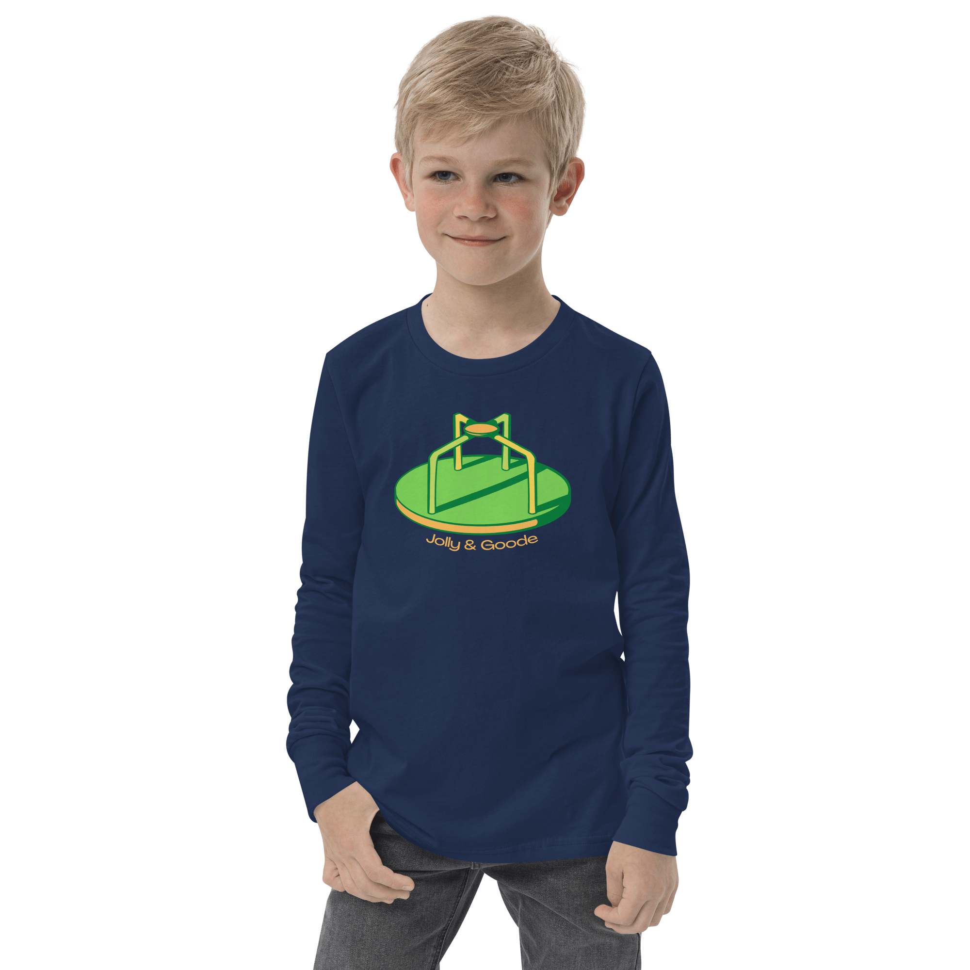 Merry Go Round Youth Long Sleeve Shirts & Tops Jolly & Goode