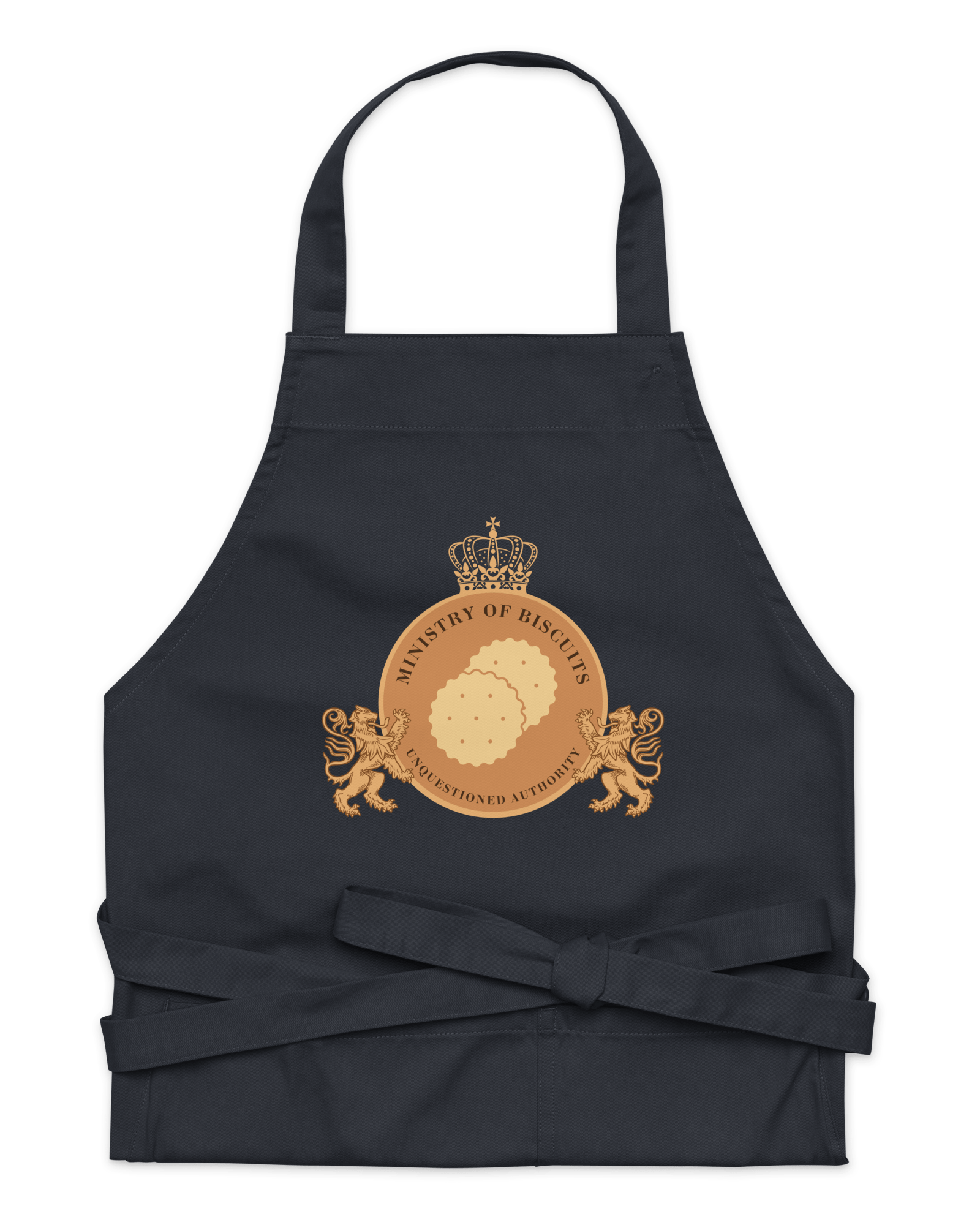 Ministry of Biscuits Organic Cotton Apron Navy Aprons Jolly & Goode