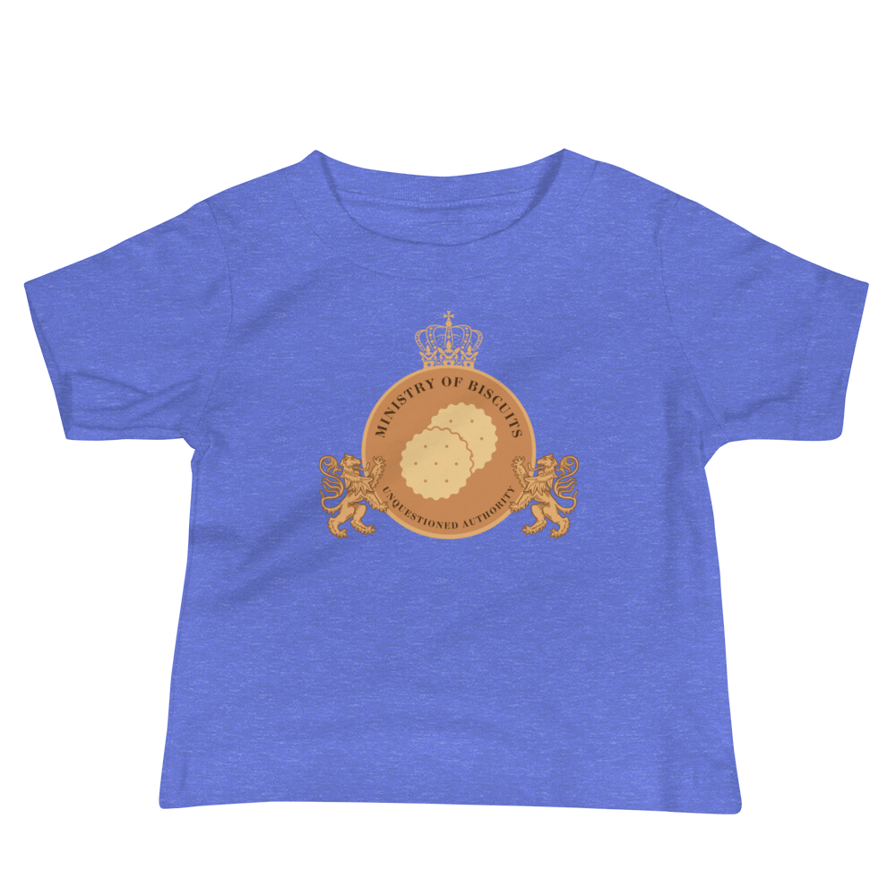 Ministry of Biscuits Baby T-Shirt Heather Columbia Blue / 6-12m Baby & Toddler Tops Jolly & Goode