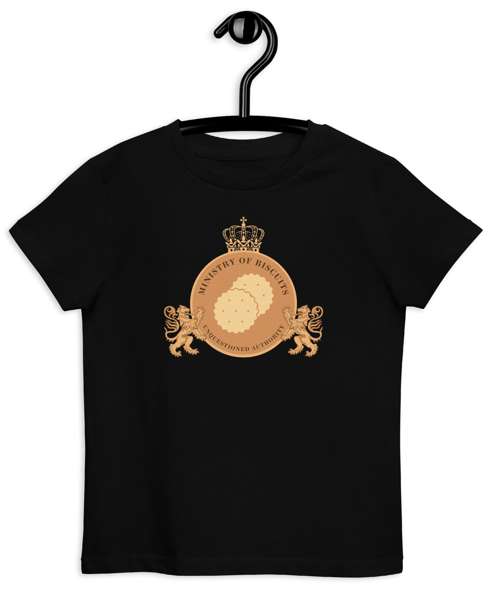 Ministry of Biscuits | Organic Kids T-shirt Black / 3-4 Shirts & Tops Jolly & Goode