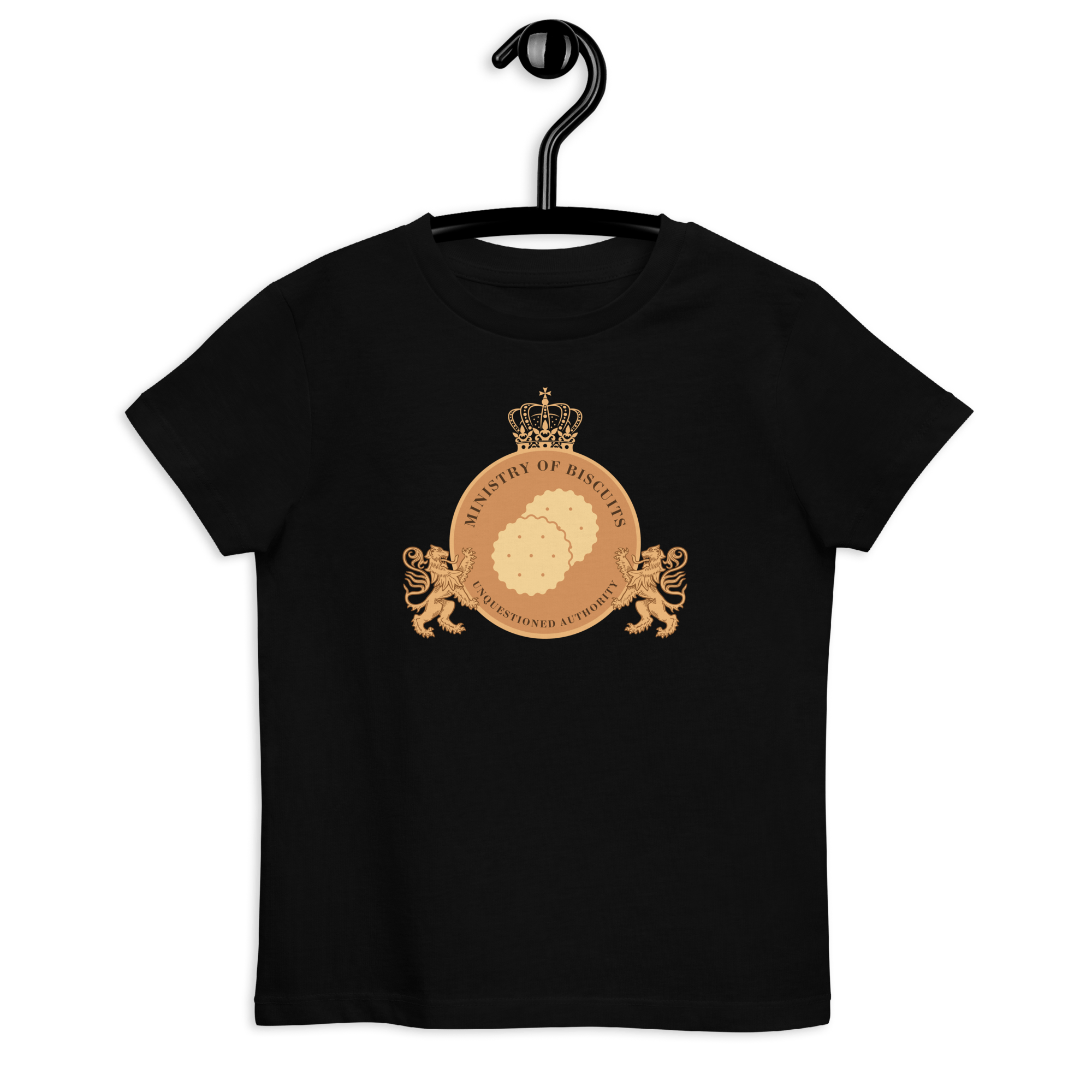 Ministry of Biscuits | Organic Kids T-shirt Black / 3-4 Shirts & Tops Jolly & Goode