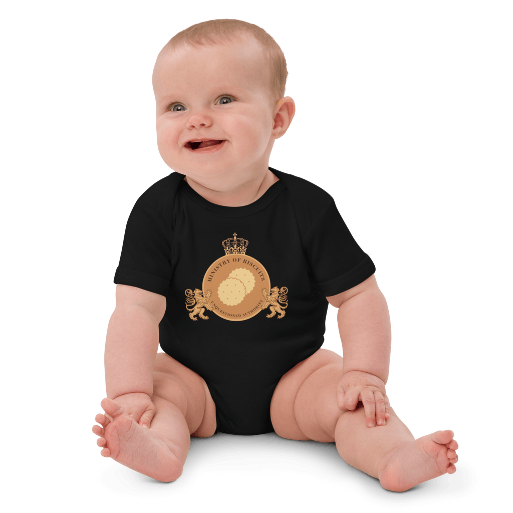 Ministry of Biscuits Organic Onesie Black / 3-6m Baby One-Pieces Jolly & Goode