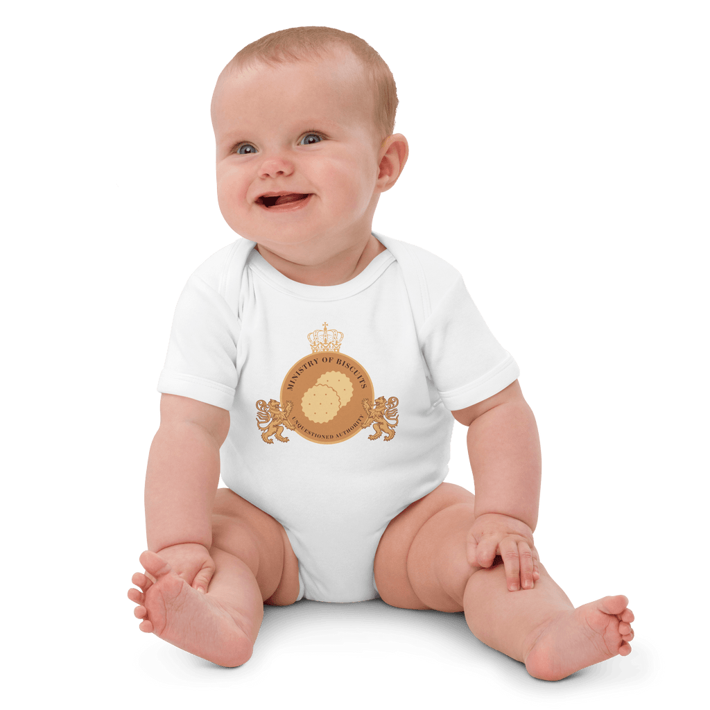 Ministry of Biscuits Organic Onesie White / 3-6m Baby One-Pieces Jolly & Goode