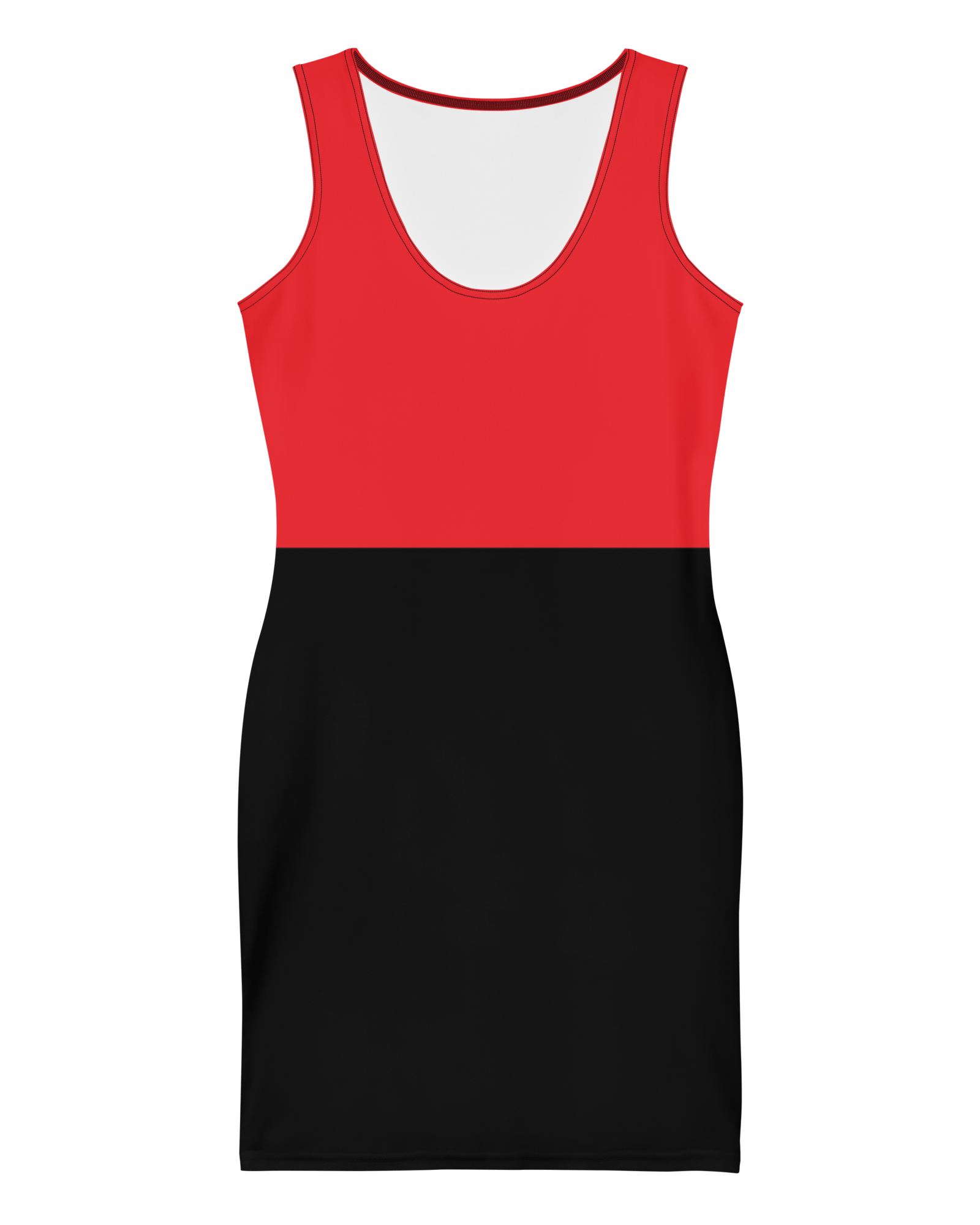 New Bond Street Fitted Dress | Red & Black Fitted Dress Jolly & Goode