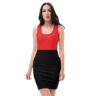 New Bond Street Fitted Dress | Red & Black XS Fitted Dress Jolly & Goode