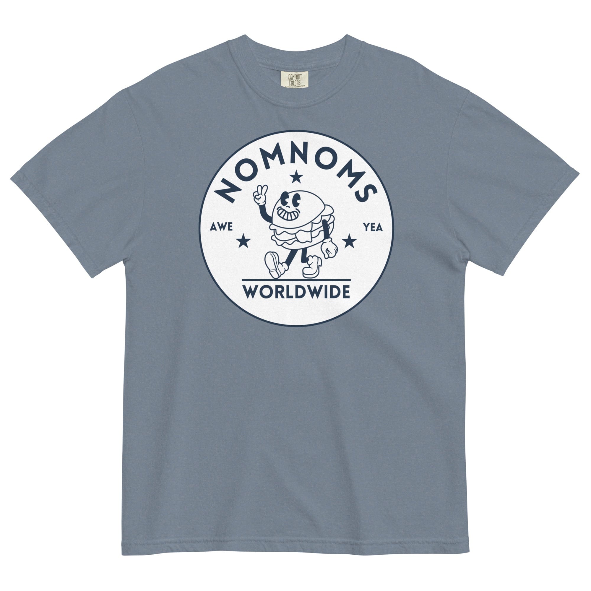 Nomnoms Worldwide Garment-dyed Heavyweight T-shirt Blue Jean / S Shirts & Tops Jolly & Goode