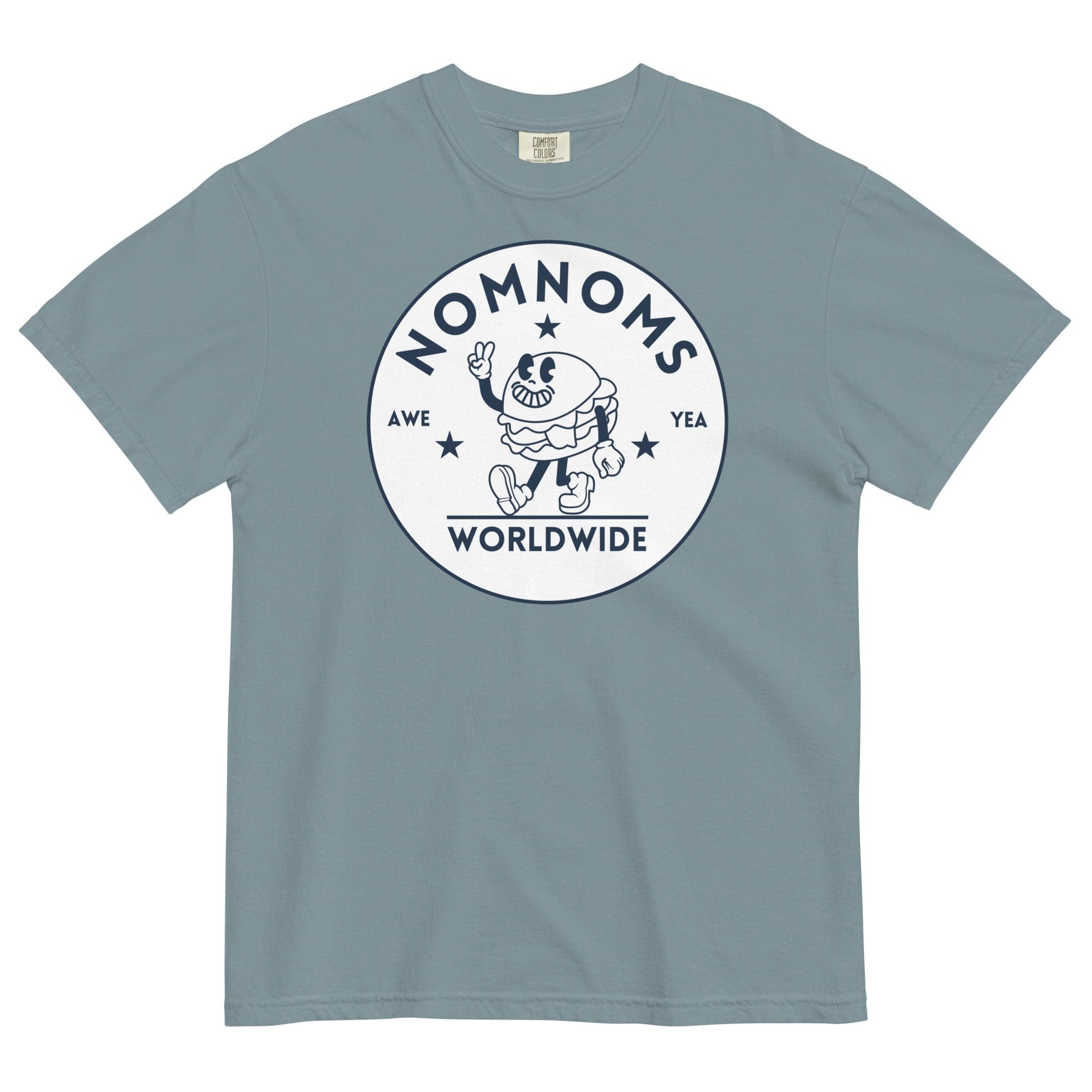 Nomnoms Worldwide Garment-dyed Heavyweight T-shirt Ice Blue / S Shirts & Tops Jolly & Goode