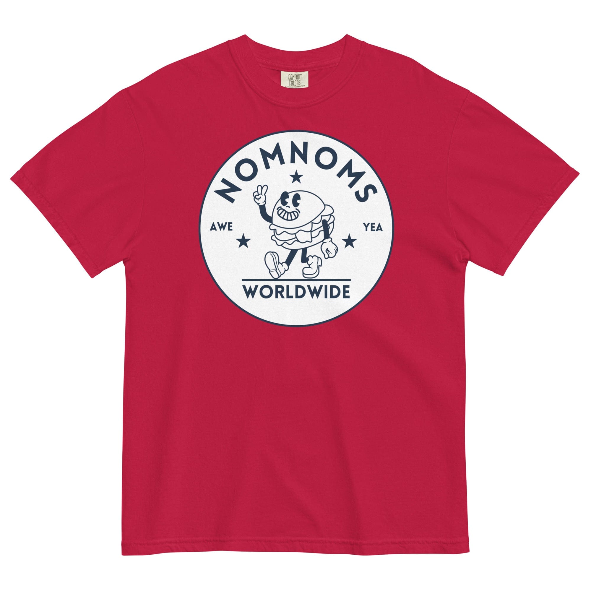 Nomnoms Worldwide Garment-dyed Heavyweight T-shirt Red / S Shirts & Tops Jolly & Goode