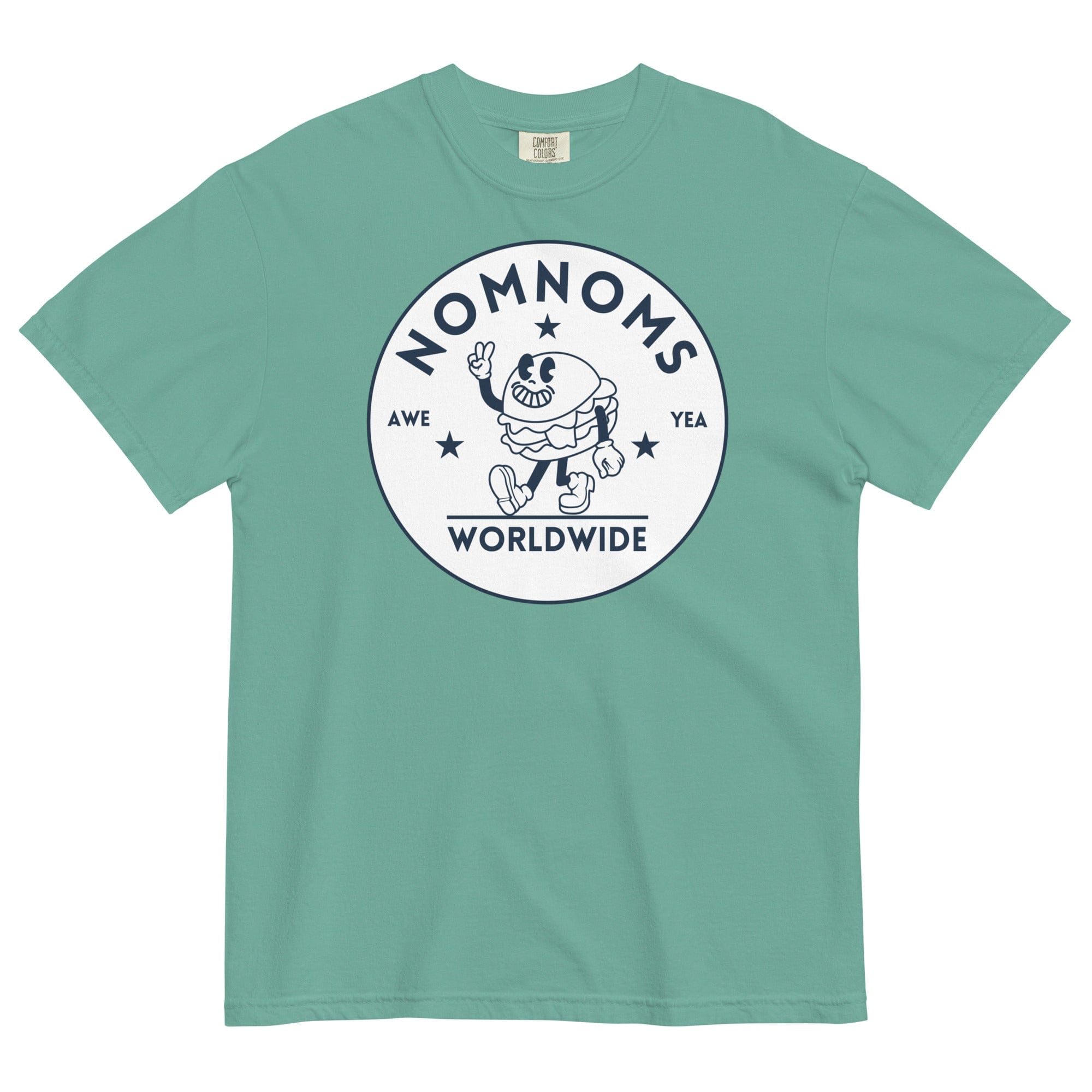 Nomnoms Worldwide Garment-dyed Heavyweight T-shirt Seafoam / S Shirts & Tops Jolly & Goode