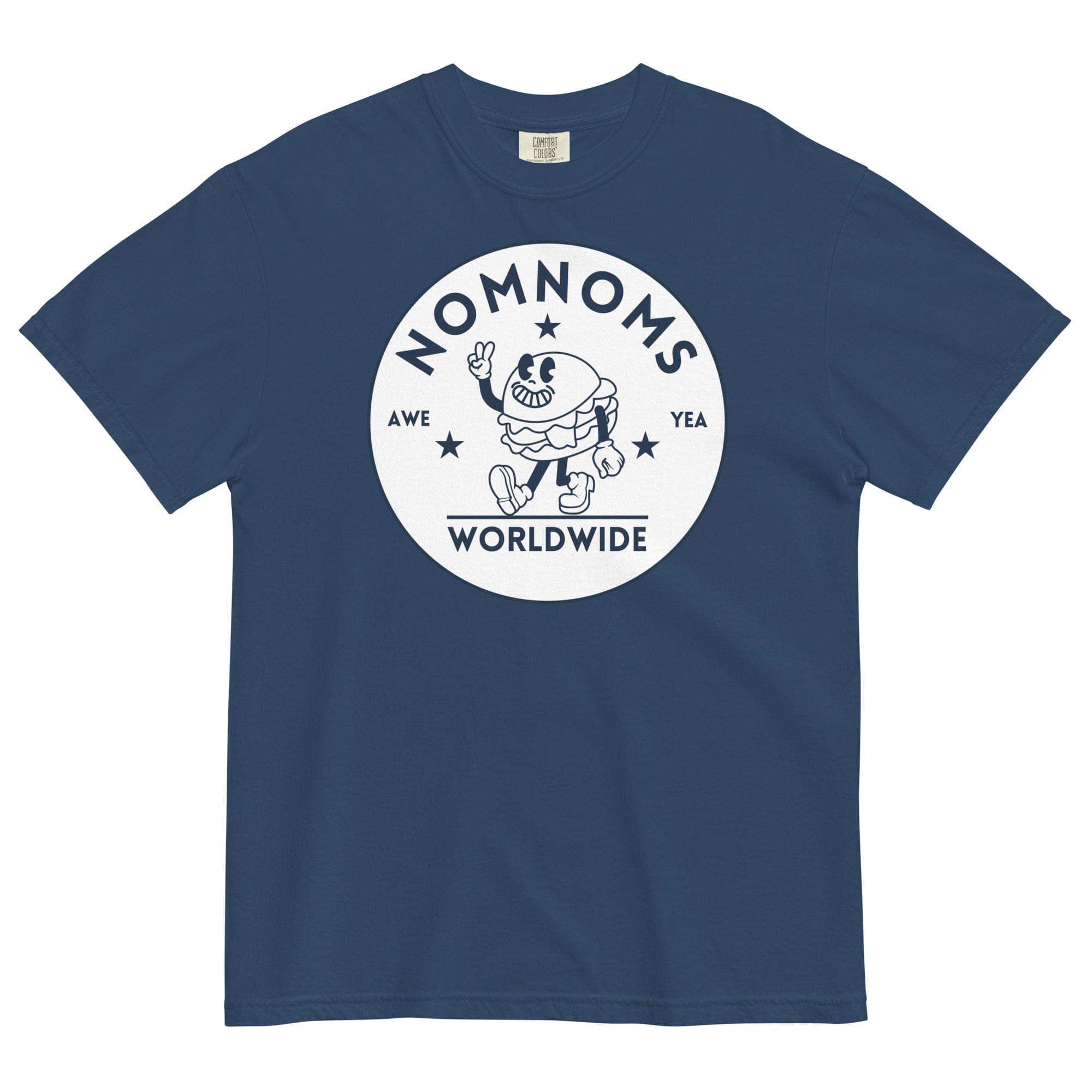 Nomnoms Worldwide Garment-dyed Heavyweight T-shirt True Navy / S Shirts & Tops Jolly & Goode