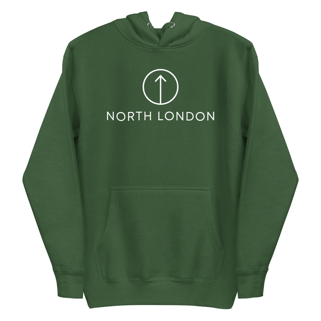 North London Unisex Hoodie Forest Green / S Jolly & Goode