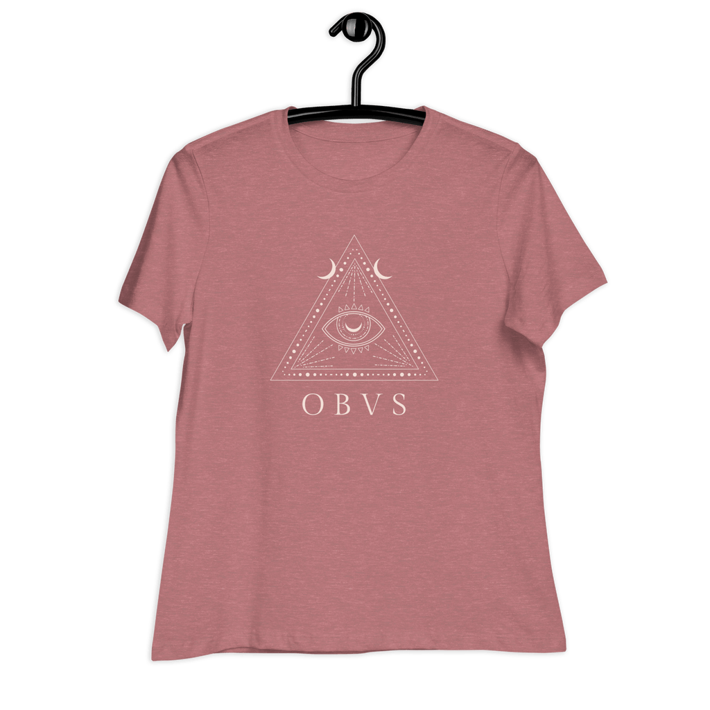 Obvs Women's Relaxed T-Shirt Obviously Heather Mauve / S Shirts & Tops Jolly & Goode