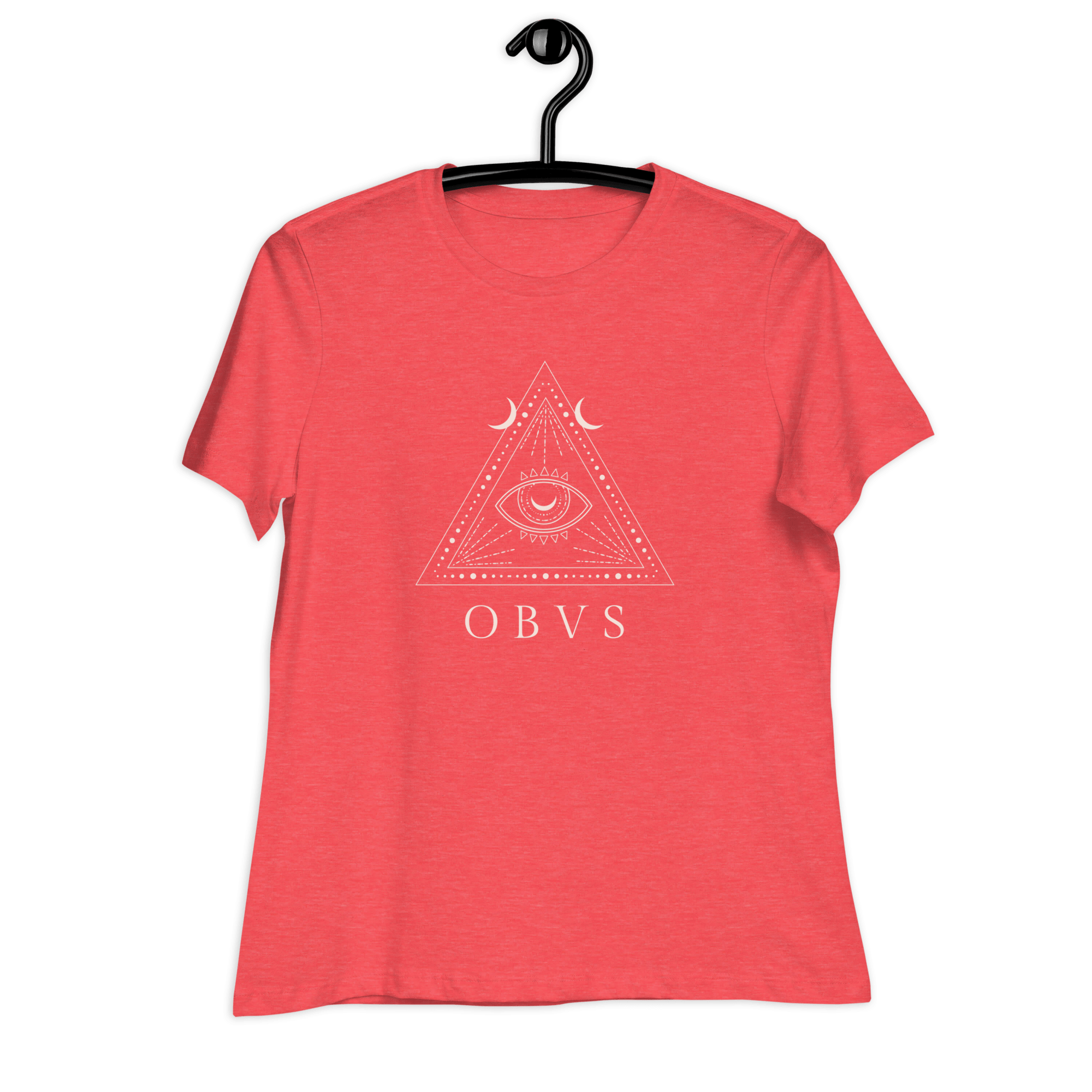 Obvs Women's Relaxed T-Shirt Obviously Heather Red / S Shirts & Tops Jolly & Goode