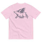 Oliver Jolly 'Believe' Flying Pig T-shirt | When pigs fly | Garment-dyed heavyweight cotton | Unisex Orchid / S Shirts & Tops Jolly & Goode