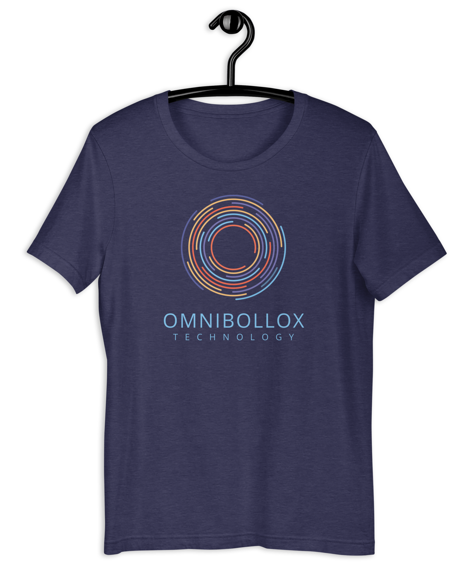 Omnibollox Technology T-shirt | Unisex Heather Midnight Navy / S Shirts & Tops Jolly & Goode