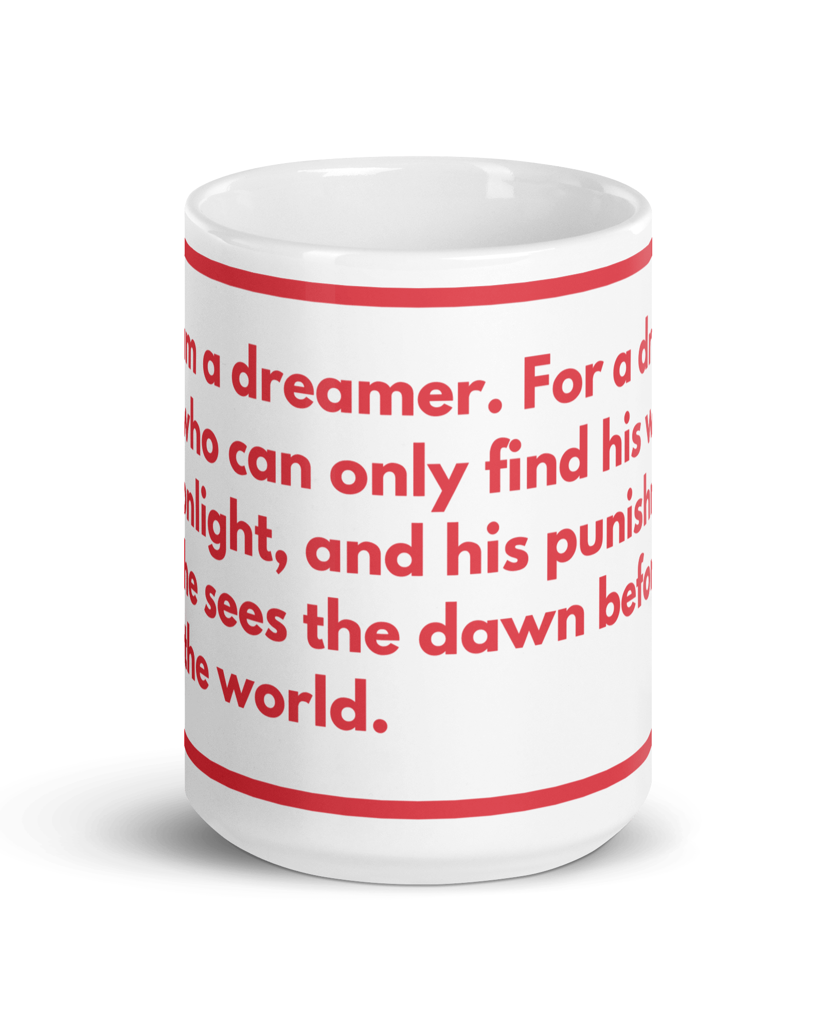 Oscar Wilde Quote Mug, Dreamer & Dawn Jolly & Goode