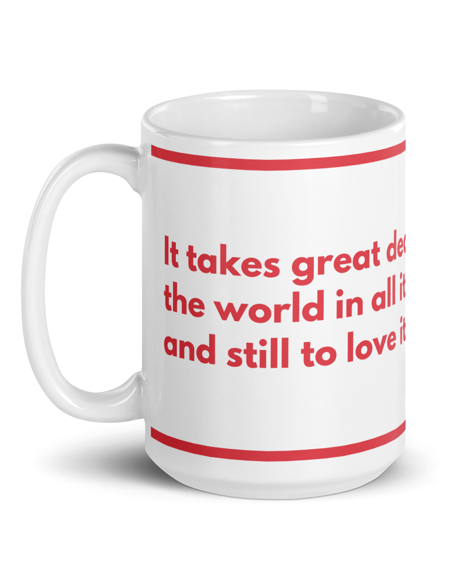 Oscar Wilde Quote Mug, Tainted & Love Jolly & Goode