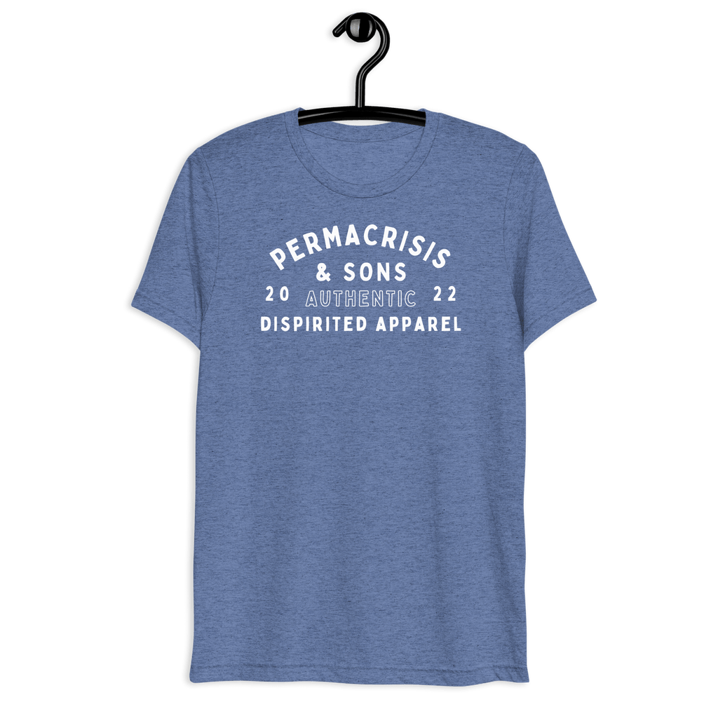 Permacrisis & Sons Triblend T-shirt Blue Triblend / XS Jolly & Goode