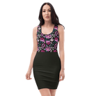 Purple Flowers | Fitted Dress XS Dresses Jolly & Goode