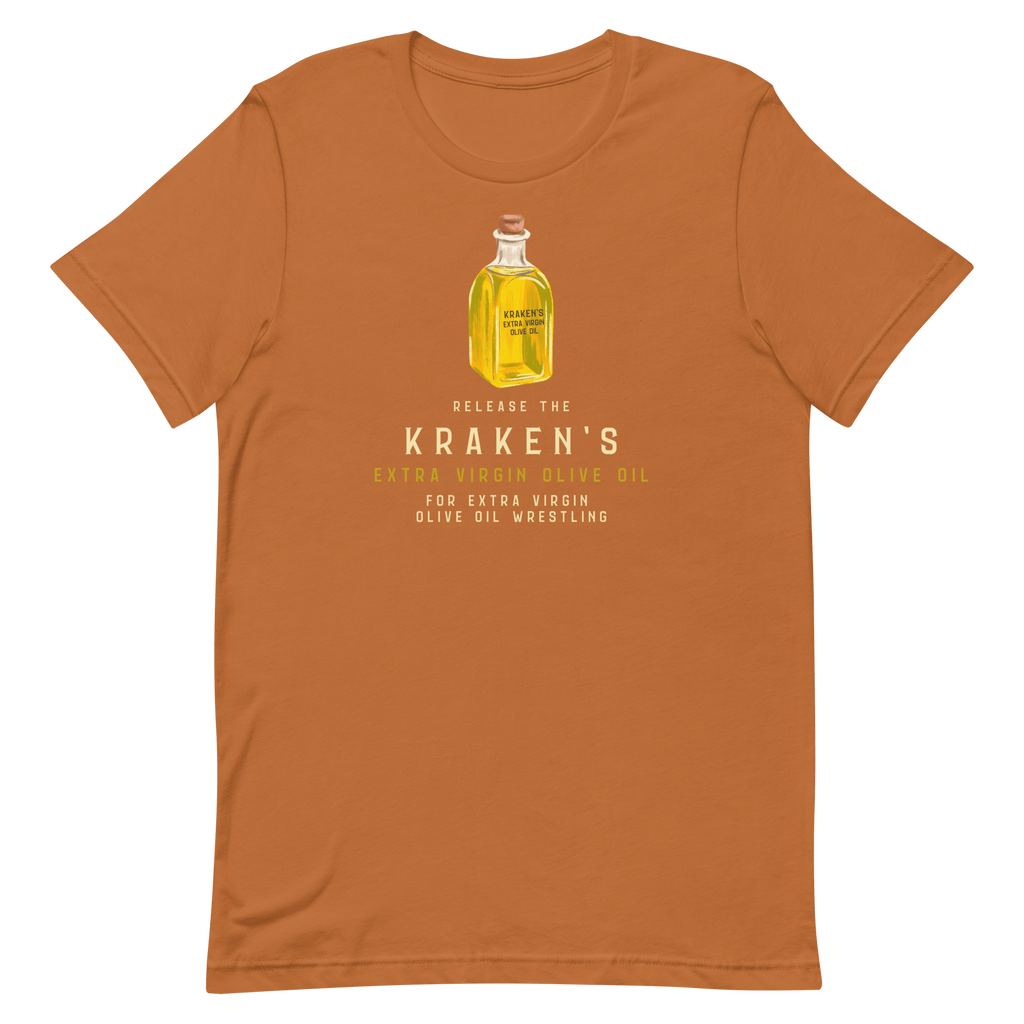 Release the Kraken's Extra Virgin Olive Oil T-shirt Toast / S Jolly & Goode