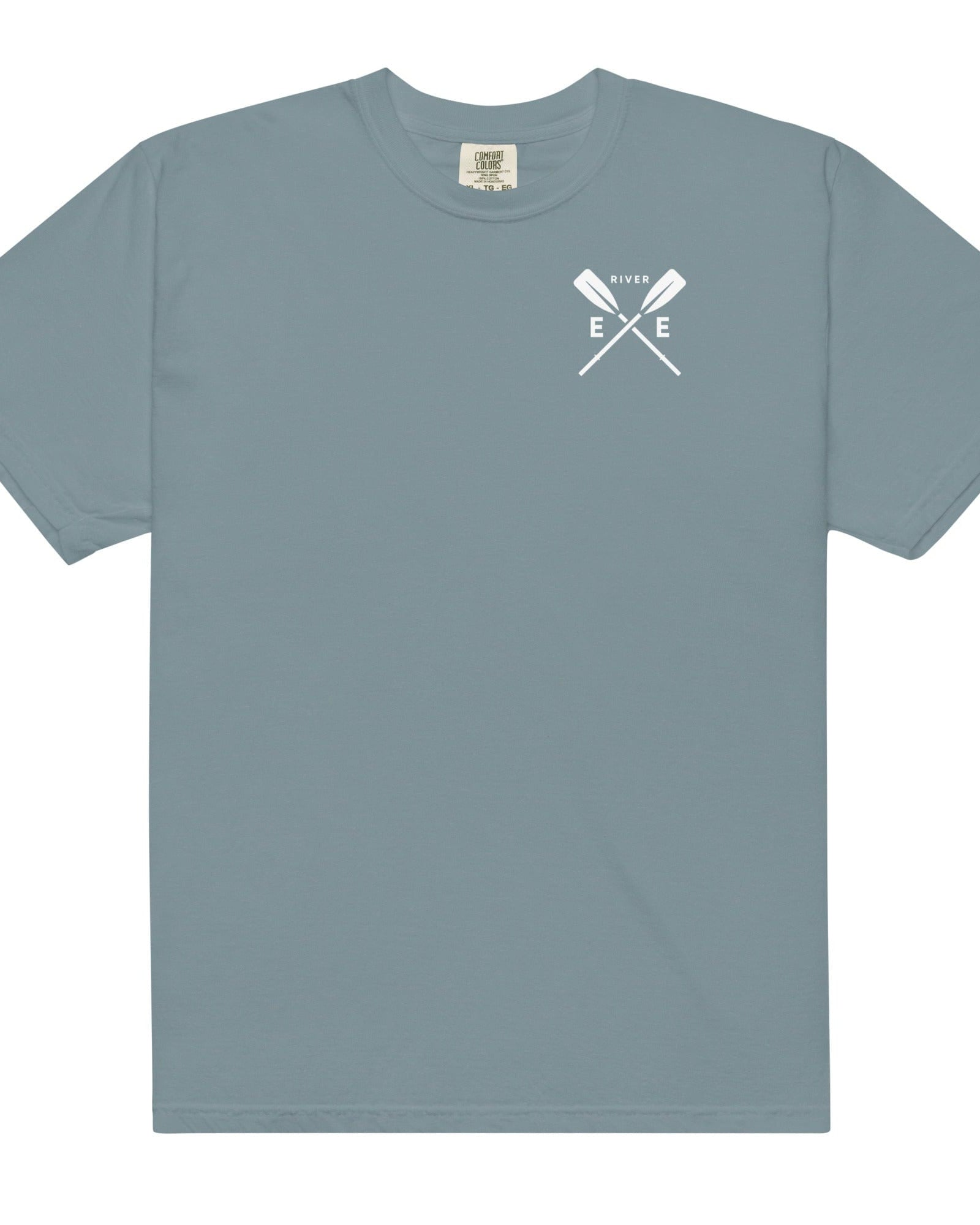 River Exe Garment-Dyed Heavyweight Cotton T-shirt | Exeter Gift Shop Ice Blue / S Shirts & Tops Jolly & Goode