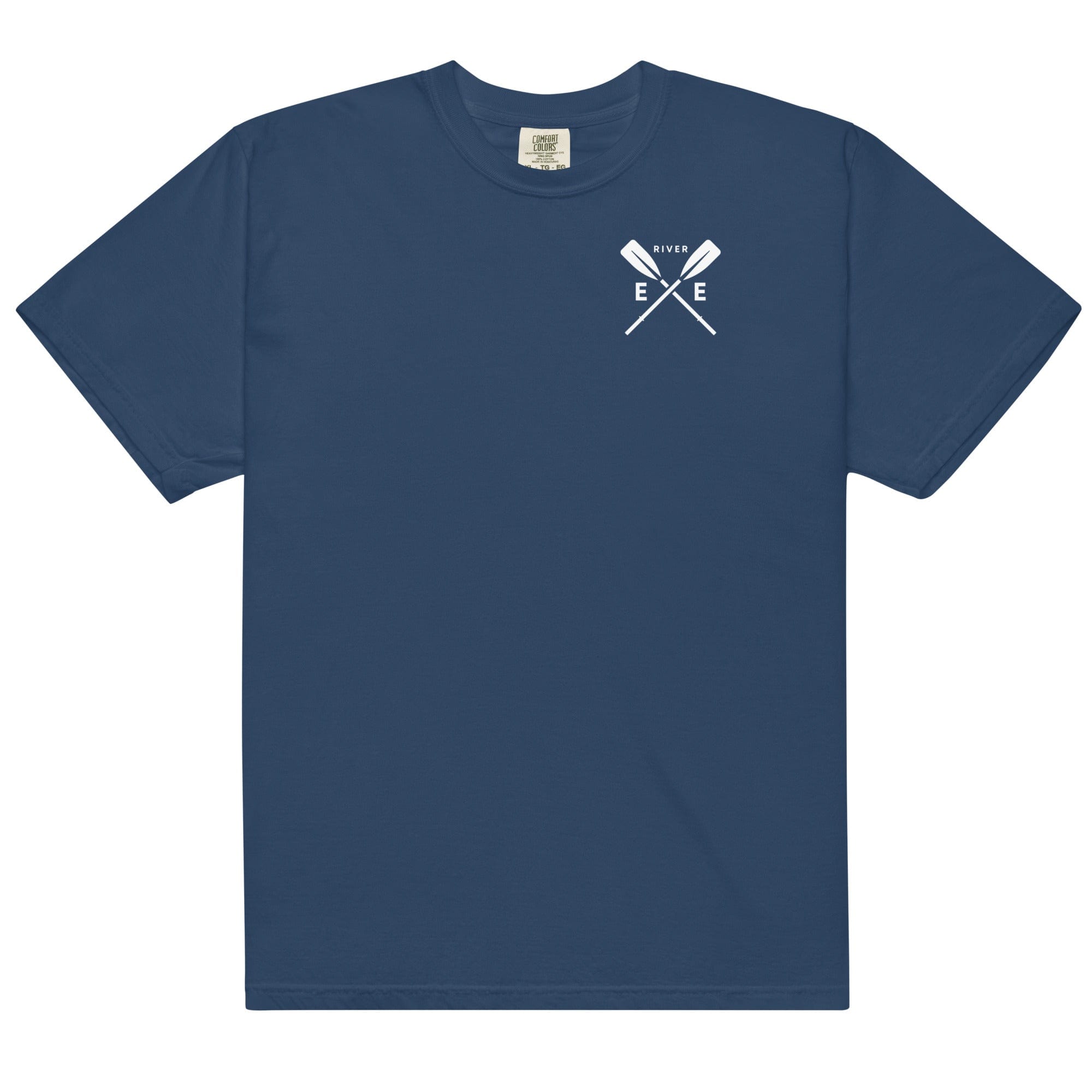 River Exe Garment-Dyed Heavyweight Cotton T-shirt | Exeter Gift Shop True Navy / S Shirts & Tops Jolly & Goode