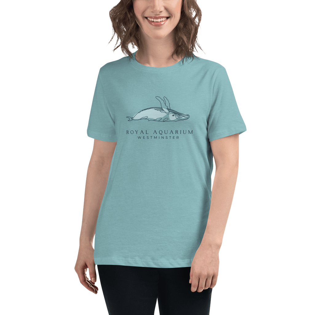 Royal Aquarium Women's Relaxed T-Shirt Heather Blue Lagoon / S Shirts & Tops Jolly & Goode