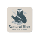 Samurai Blue Shorthair Sashimi Coaster Coaster Jolly & Goode