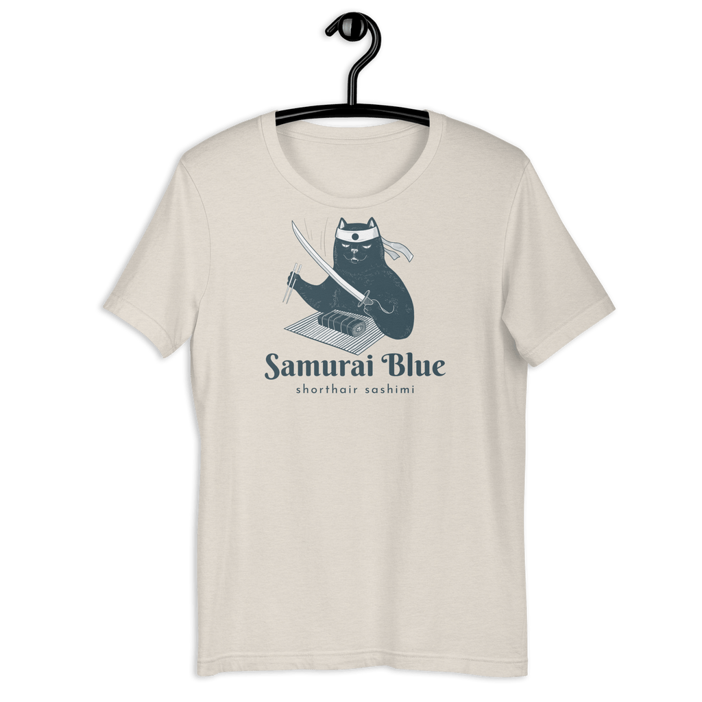 Samurai Blue Shorthair Sashimi T-shirt Heather Dust / S Jolly & Goode