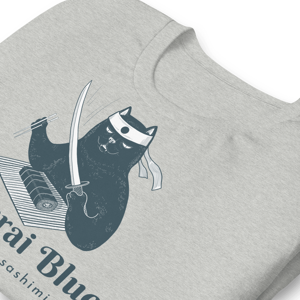Samurai Blue Shorthair Sashimi T-shirt Jolly & Goode