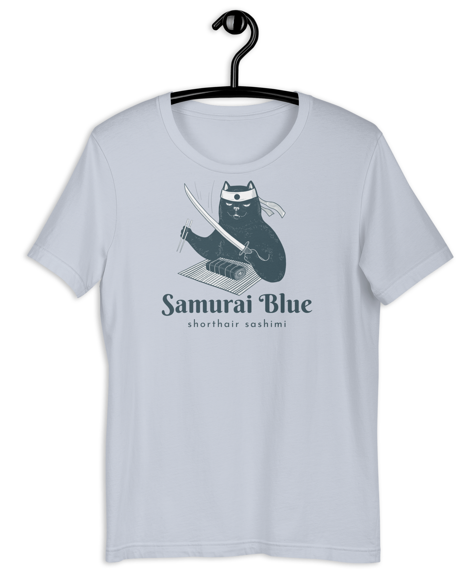 Samurai Blue Shorthair Sashimi T-shirt Light Blue / S Jolly & Goode