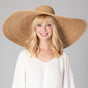 San Diego Hat Company Sun Brim Hats Camel On Holiday - Oversized Wide Brim Sun Hat Cheeky British Style