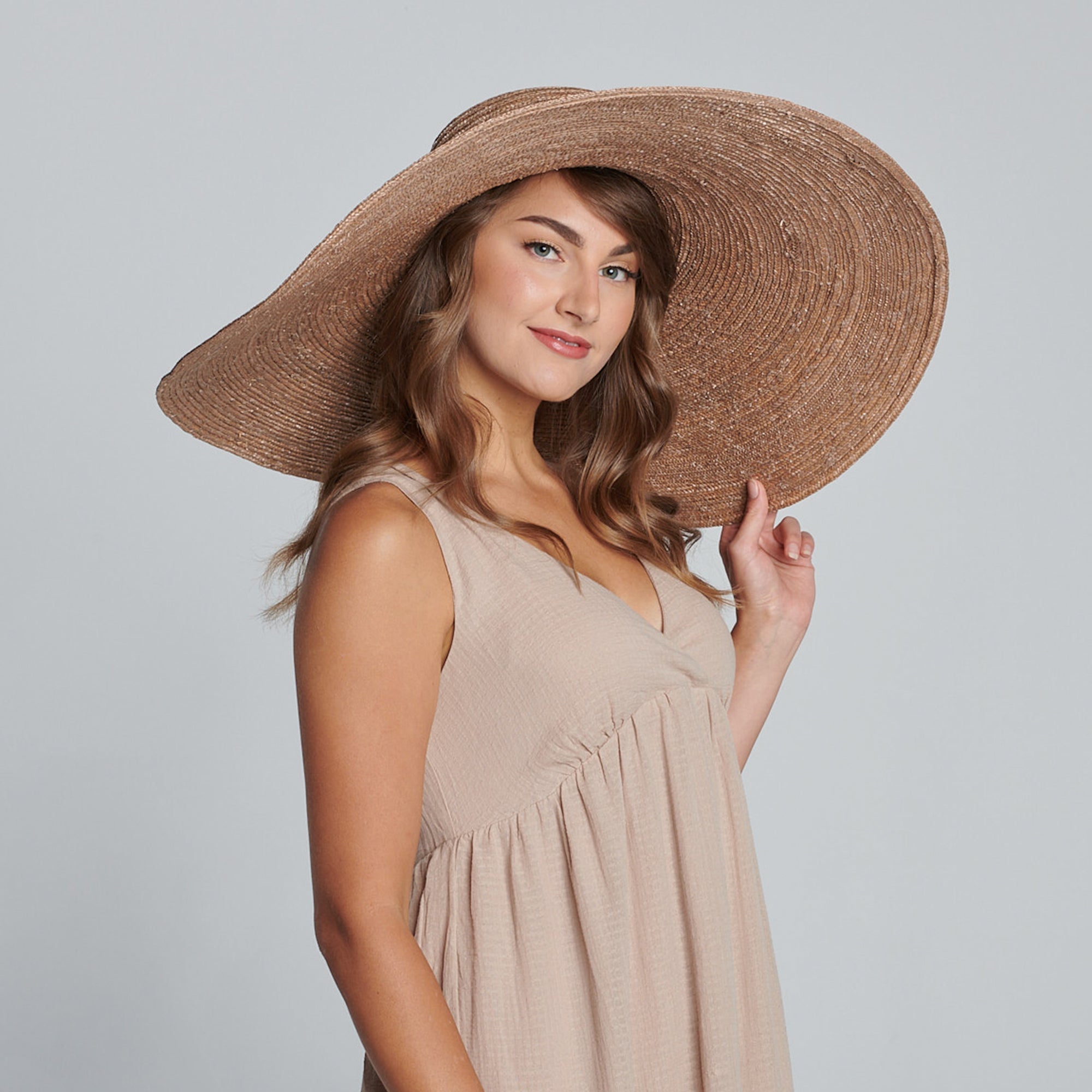 San Diego Hat Company Sun Brim Hats On Holiday - Oversized Wide Brim Sun Hat Cheeky British Style
