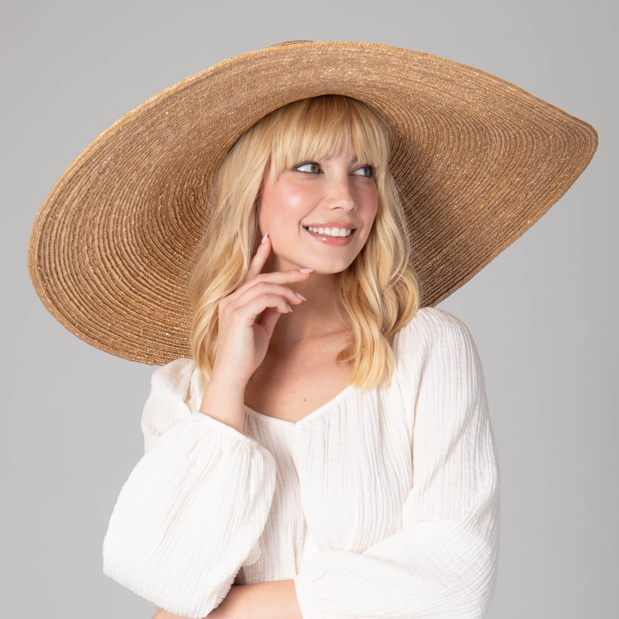 San Diego Hat Company Sun Brim Hats On Holiday - Oversized Wide Brim Sun Hat Cheeky British Style
