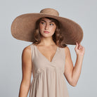 San Diego Hat Company Sun Brim Hats On Holiday - Oversized Wide Brim Sun Hat Cheeky British Style