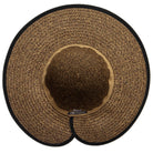 San Diego Hat Company Sun Brim Hats Women's Contrasting Edged Sun Brim Hat with Back Bow Cheeky British Style
